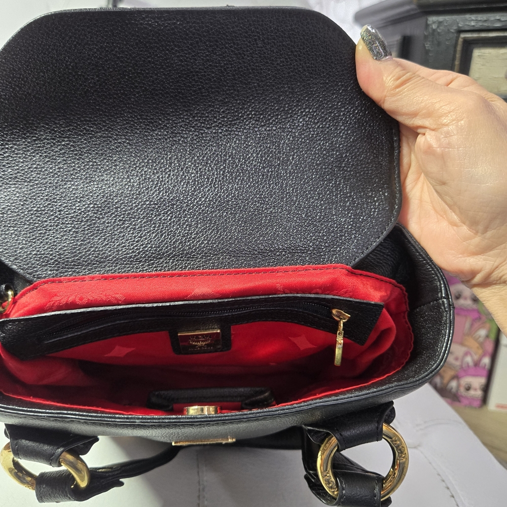 MCM Black Leather Tote Bag Mini - Picture 8 of 8